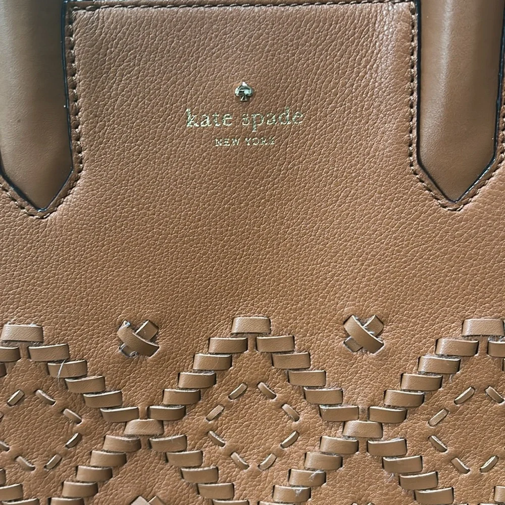 Kate Spade Cognac Leather Crossbody Bag - Picture 2 of 12